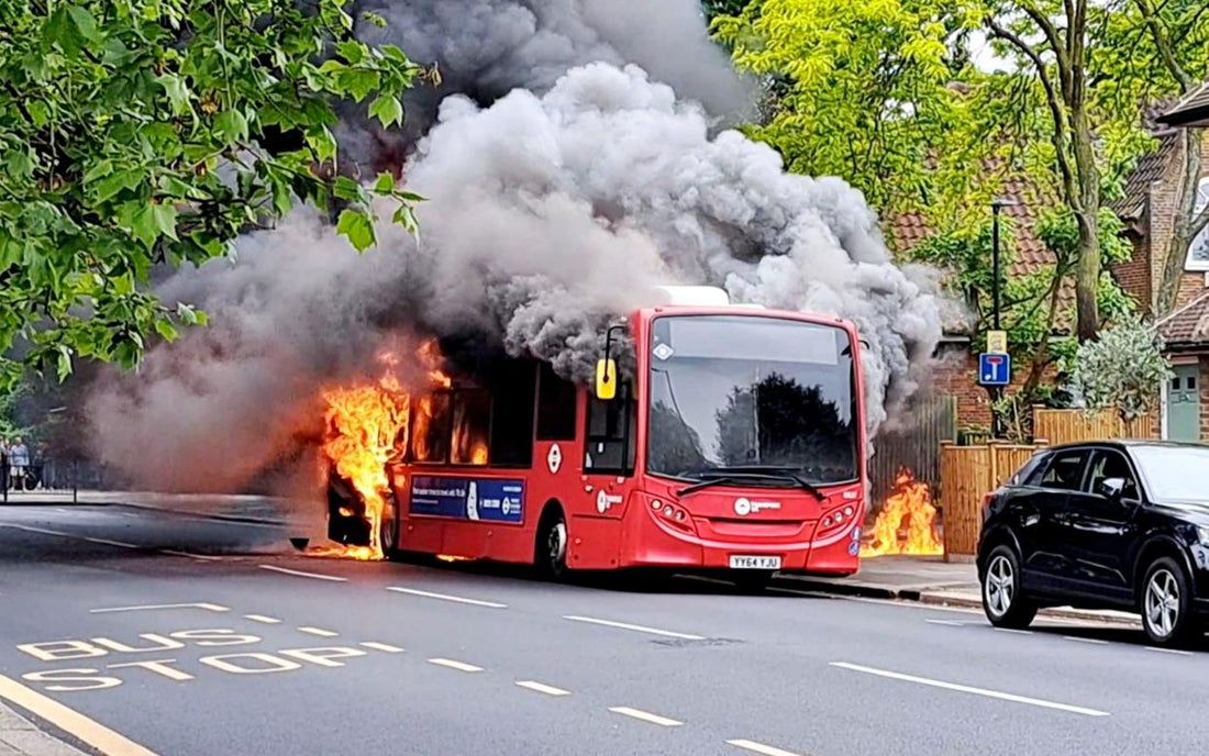 London Bus Blows Up On High Street