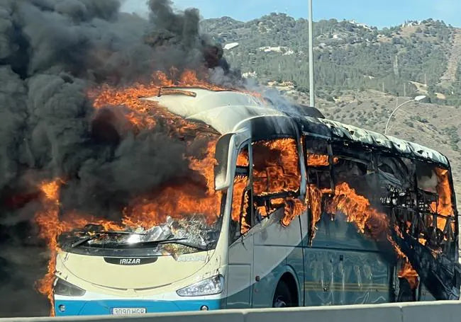 Coach Explodes On Spain's Costa Del Sol